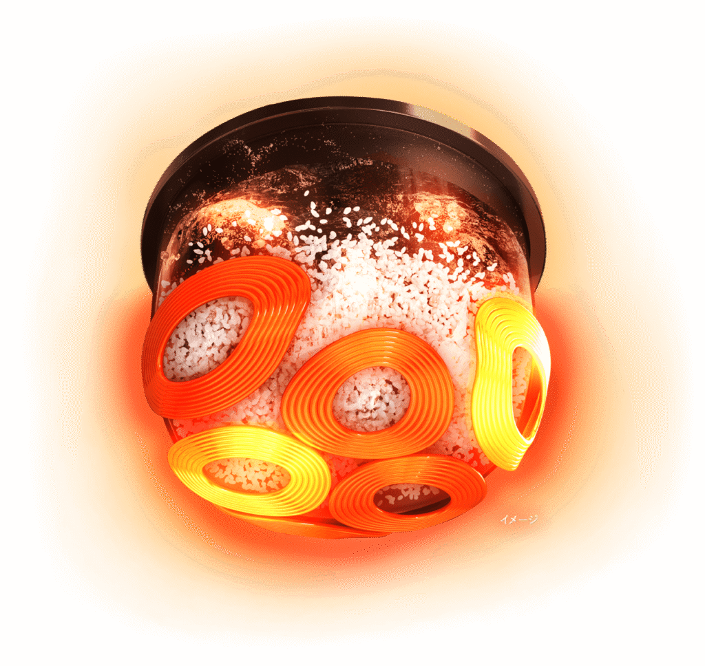 炎舞炊きのイメージ図