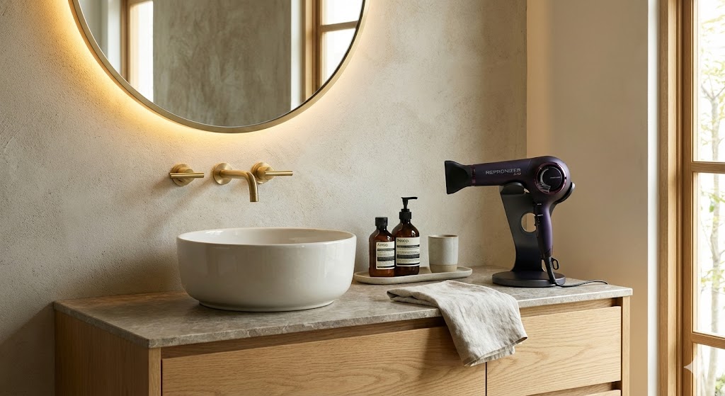 洗面台にレプロナイザー