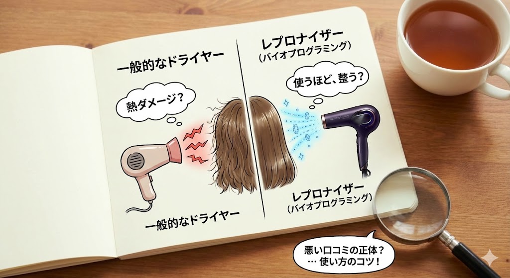 レプロナイザーの口コミを図解