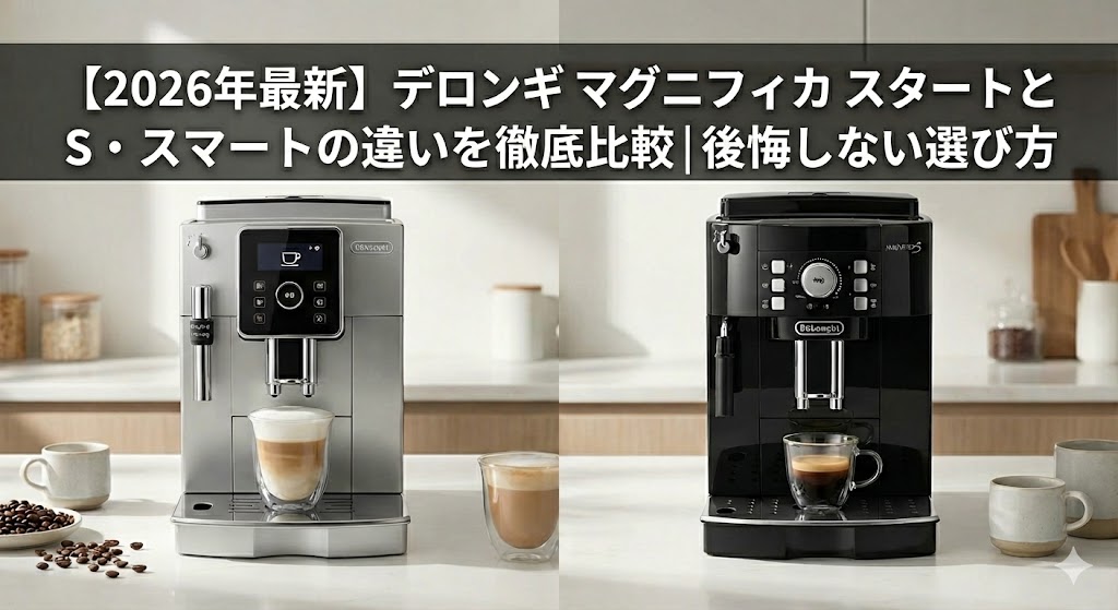 デロンギ マグニフィカ スタートとS・スマートの違いを徹底比較｜後悔しない選び方のタイトル画像