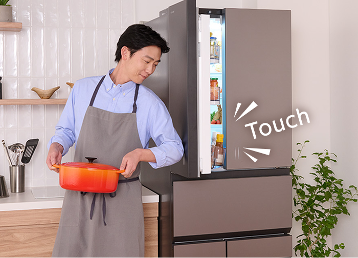 タッチオープンの説明図