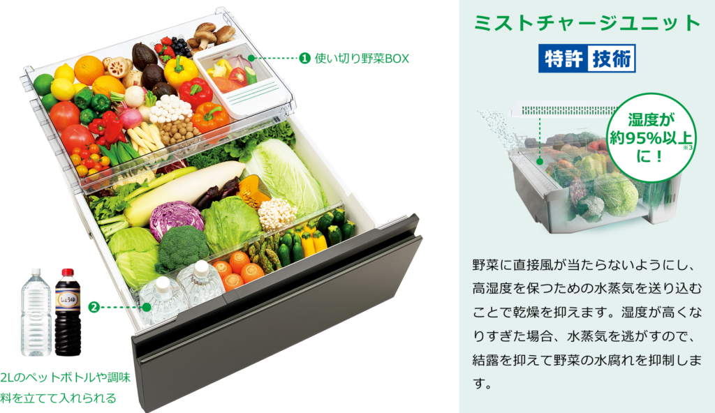 VEGETAミストチャージの説明図